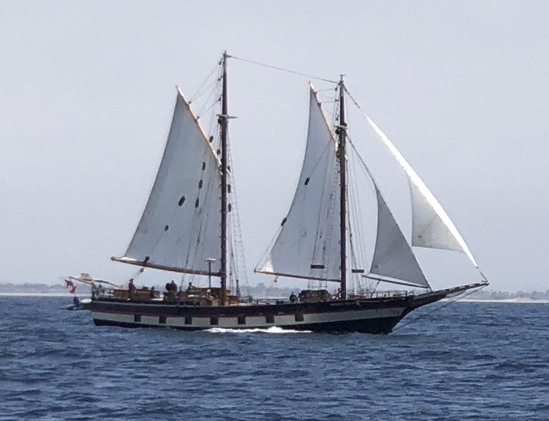 Mystic Whaler under sail